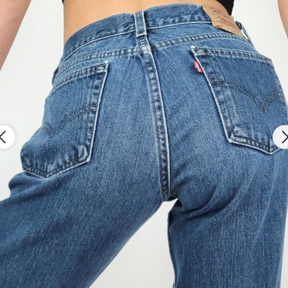 LEVI'S × VINTAGE 514 Super Low Rise Flare Jeans
USA Made size M/7 - Picture 3 of 16